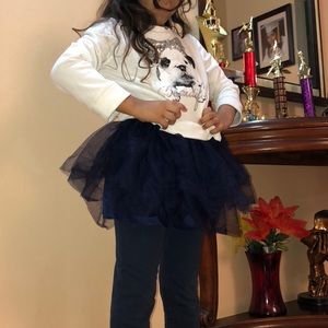 Sweater with tutu & leggings